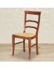 Sedia classica legno massello vari colori seduta paglia 47X55X96