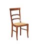 Sedia classica legno massello vari colori seduta paglia 47X55X96