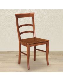Sedia classica legno massello vari colori seduta legno 47X55X96