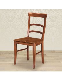 Sedia classica legno massello vari colori seduta legno 47X55X96
