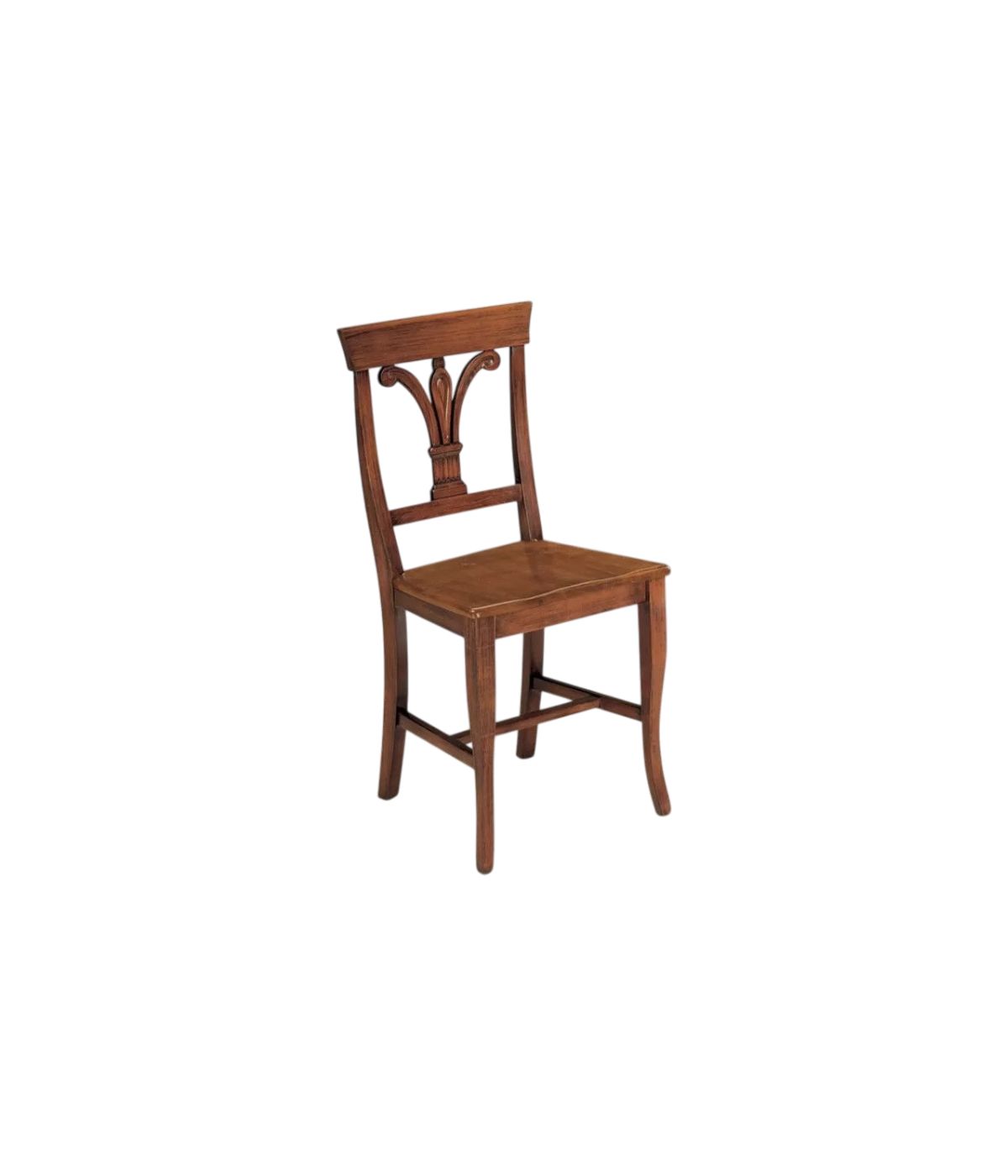Sedia classica legno massello vari colori seduta legno 44X50X92