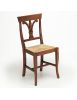 Sedia classica legno massello vari colori seduta paglia 44X50X92
