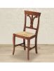 Sedia classica legno massello vari colori seduta paglia 44X50X92