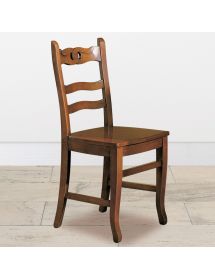 Sedia classica legno massello vari colori seduta legno 44X48X96