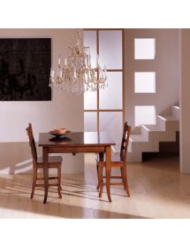 Sedia classica legno massello vari colori seduta legno 44X48X96