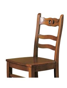 Sedia classica legno massello vari colori seduta legno 44X48X96
