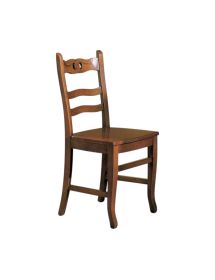 Sedia classica legno massello vari colori seduta legno 44X48X96