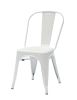 SET 6 Sedie metallo industry bianco L. 45 H. 85 P. 50 HS. 46