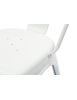 SET 6 Sedie metallo industry bianco L. 45 H. 85 P. 50 HS. 46