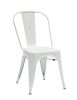 SET 6 Sedie metallo industry bianco L. 45 H. 85 P. 50 HS. 46