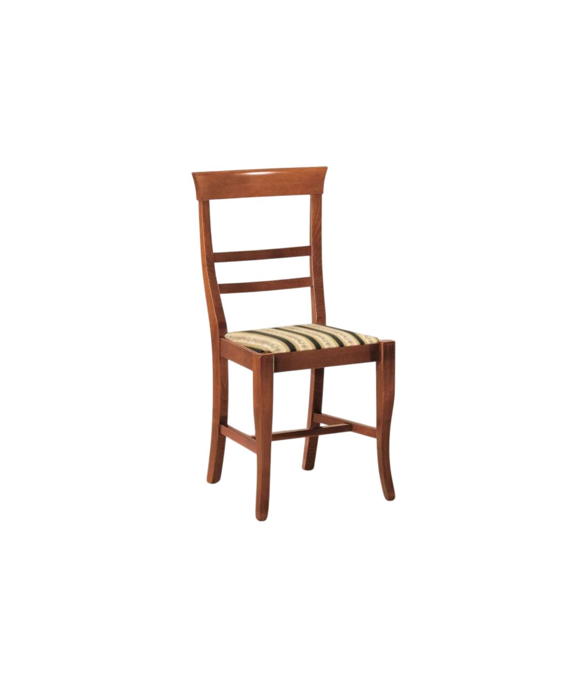 SEDIA LEGNO CLASSICA SAGOMATA SEDUTA IMBOTTITA VARI COLORI 46X45X92