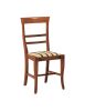 SEDIA LEGNO CLASSICA SAGOMATA SEDUTA IMBOTTITA VARI COLORI 46X45X92