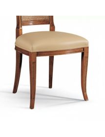 Sedia classica imbottita paglia di vienna legno bassano 48x58x97