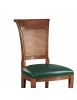 Sedia classica imbottita paglia di vienna legno bassano 48x58x97