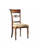 Sedia classica imbottita tessuto legno bassano 52x60x105