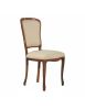 Sedia classica imbottita tessuto legno bassano 49x52x96