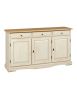Madia credenza arte povera legno avorio anticato bicolore 156x42x85