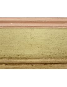 LETTO SAGOMATO SINGOLO AVORIO ANTICO/ROSA IN LEGNO 99x212x112 (1437)