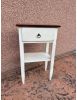Porta telefono shabby legno bianco anticato noce 43X35X70