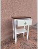 Porta telefono shabby legno bianco anticato noce 43X35X70