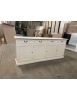 Madia credenza arte povera 4 porte legno bianco maniglie 205x42x85