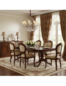 SEDIA LEGNO '600 SEDUTA IMBOTTITA CLASSICA TINTA NOCE