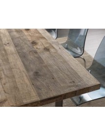 TAVOLO FISSO RETTANGOLARE  LEGNO MASSELLO ONTANO (GA02)