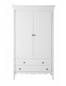 Armadio legno 2 porte 3 cassetti legno shabby vari colori 110X55X190