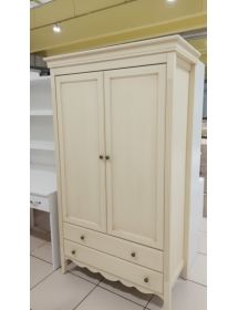 Armadio legno 2 porte 3 cassetti legno shabby vari colori 110X55X190