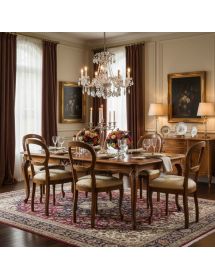 SEDIA IMBOTTITA IN LEGNO MASSELLO INTAGLIATA CON FREGI