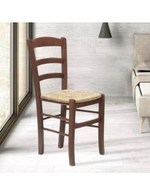 SET 2 SEDIE CAMPAGNOLA LEGNO/PAGLIA (593)