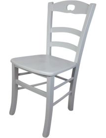 SET 2 SEDIE SHABBY IMPUGNATURA LEGNO LACCATO BIANCO (1002)