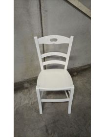 SET 2 SEDIE SHABBY IMPUGNATURA LEGNO LACCATO BIANCO (1002)