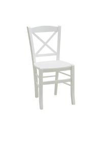 SET 2 SEDIE SHABBY IN FAGGIO LACCATA BIANCA CON SEDUTA IN LEGNO DI ...