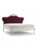MOBILI 2G - LETTO MATRIMONIALE LEGNO KING SIZE TESTATA ECOPELLE L.221 P.215 H.151