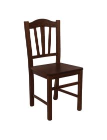 SET 2 SEDIE GENDARME LEGNO/NOCE SEDUTA LEGNO (591)