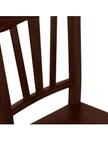 SET 2 SEDIE GENDARME LEGNO/NOCE SEDUTA LEGNO (591)