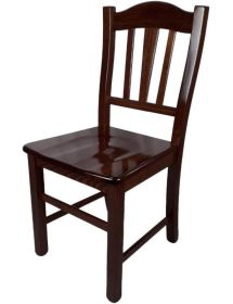 SET 2 SEDIE GENDARME LEGNO/NOCE SEDUTA LEGNO (591)