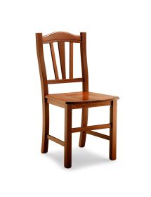 SET 2 SEDIE GENDARME LEGNO/NOCE SEDUTA LEGNO (591)