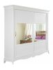 Armadio 2 porte scorrevoli classico legno bianco 273x69x259