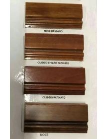 SET 2 SEDIE IN LEGNO MASSELLO TINTA NOCE SEDUTA PAGLIA