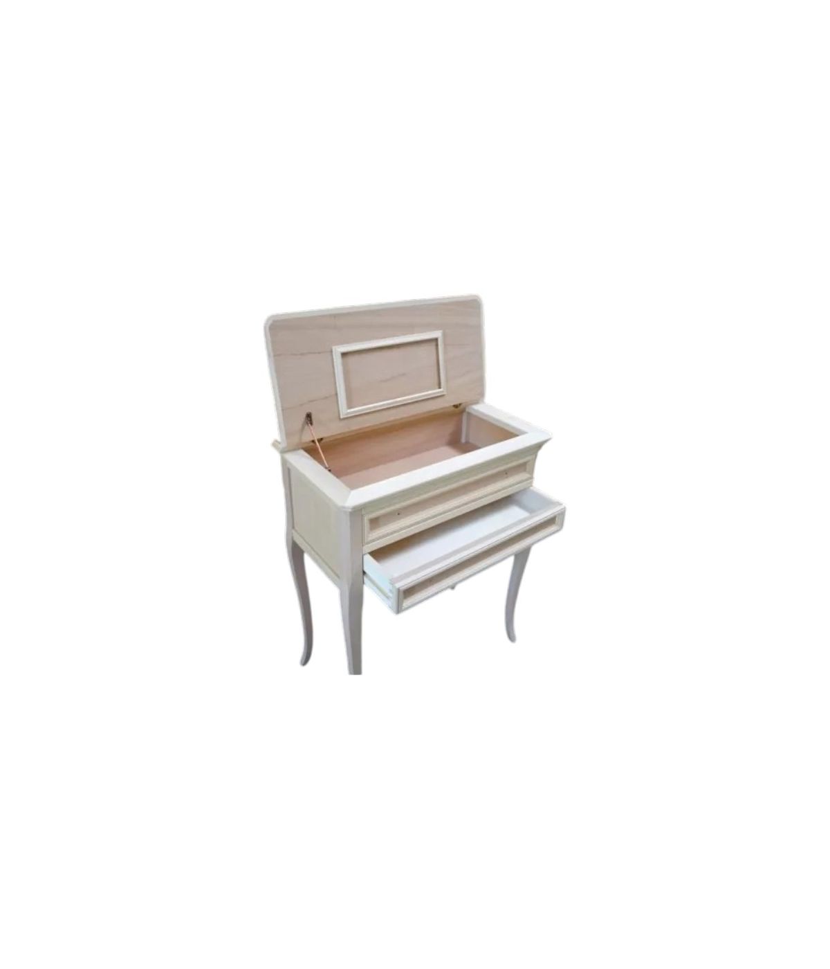 MOBILI 2G - CONSOLLE BACHECA 2 CASSETTI IN LEGNO GREZZO L.70 P.38 H.80