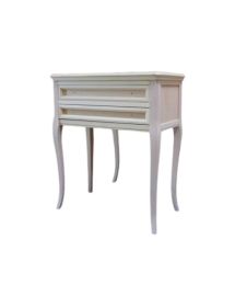 CONSOLLE BACHECA 2 CASSETTI IN LEGNO GREZZO L.70 P.38 H.80