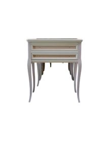 CONSOLLE BACHECA 2 CASSETTI IN LEGNO GREZZO L.70 P.38 H.80