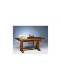 MOBILI 2G - TAVOLO ALLUNGABILE  RIQUADRATO IN LEGNO L.160 P.85 H.78