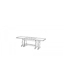 MOBILI 2G - TAVOLO ALLUNGABILE  RIQUADRATO IN LEGNO L.160 P.85 H.78