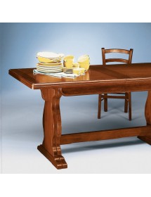 MOBILI 2G - TAVOLO ALLUNGABILE  RIQUADRATO IN LEGNO L.160 P.85 H.78
