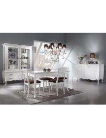 Tavolo allungabile classico legno inciso vari colori 160X85x79