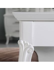 Tavolo allungabile classico legno inciso vari colori 160X85x79