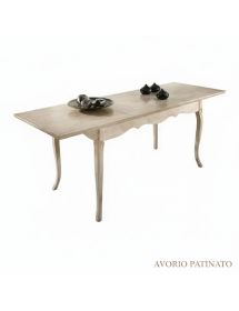 Tavolo allungabile classico legno inciso vari colori 160X85x79